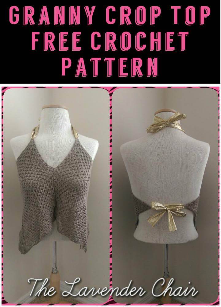 Granny Crop Top Free Crochet Pattern